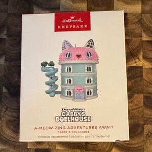 Hallmark Keepsake Gabby's Dollhouse Pink and Blue Ornament
